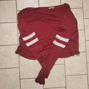 Cropped Maroon Shirt
